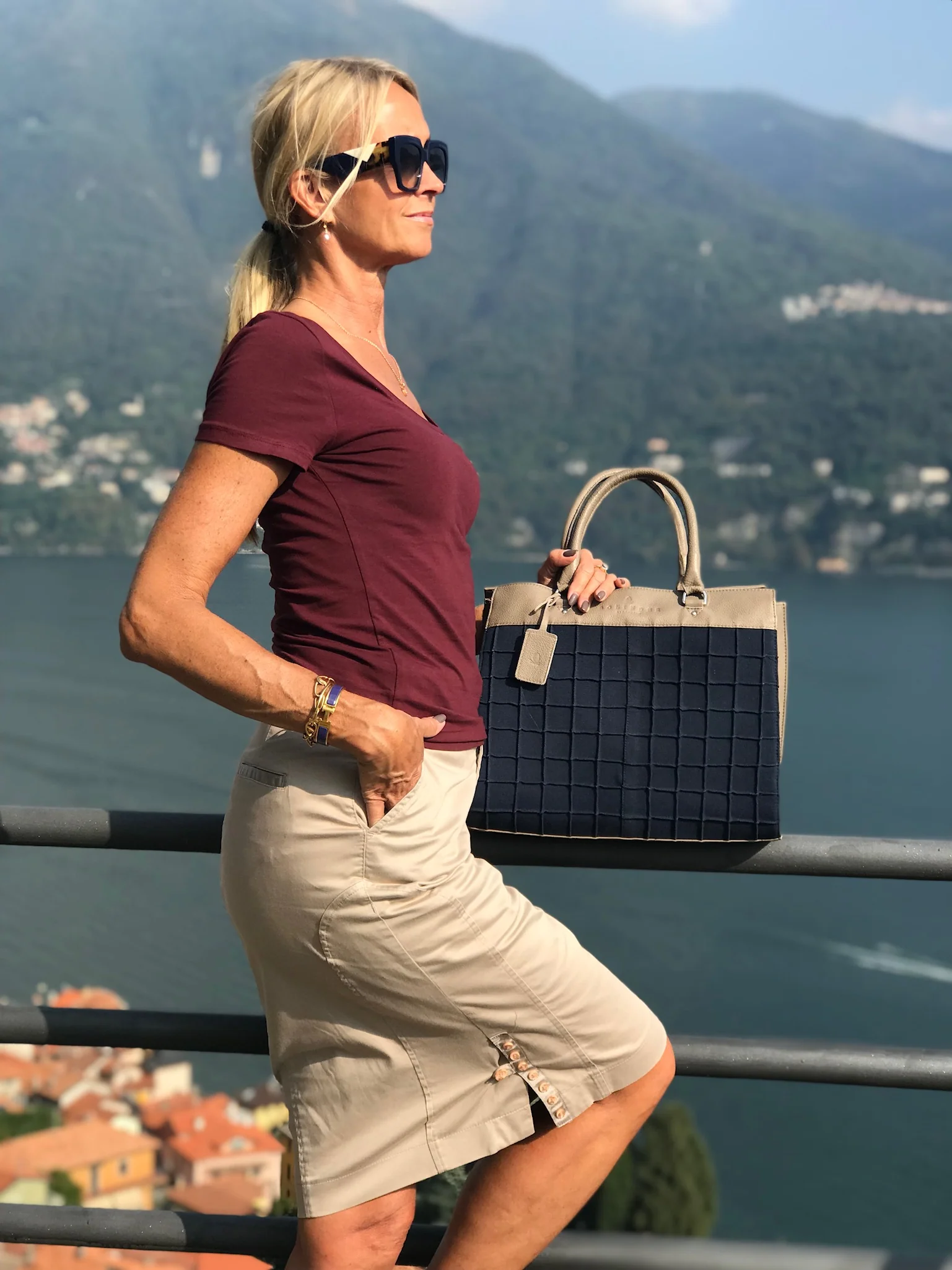 Canvas Tote Blue - Image 6
