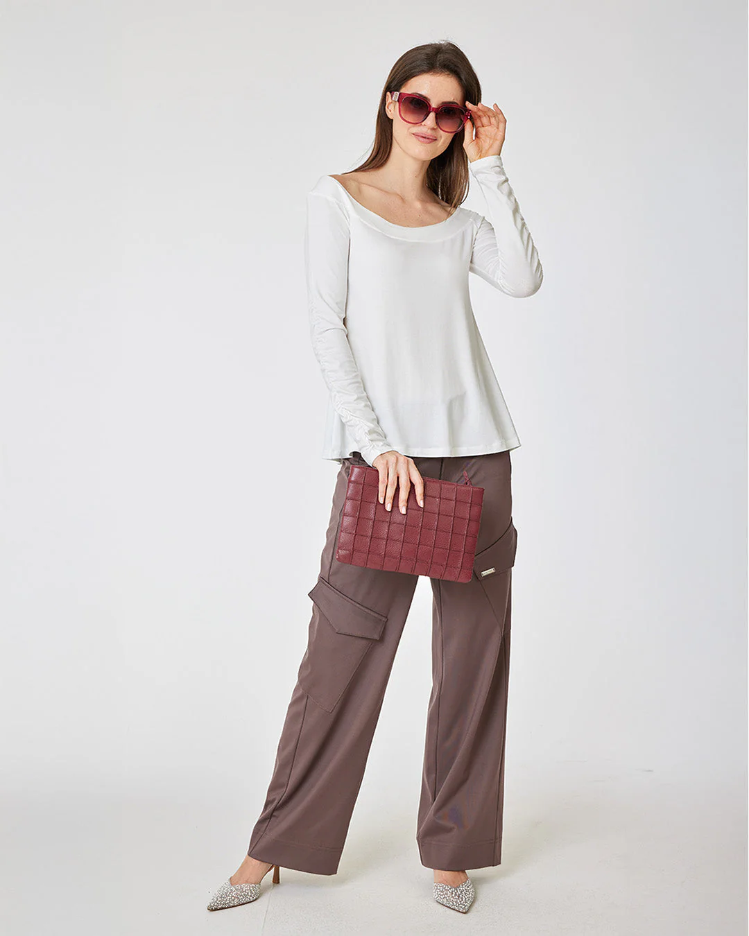 Grace Clutch Plum - Image 6