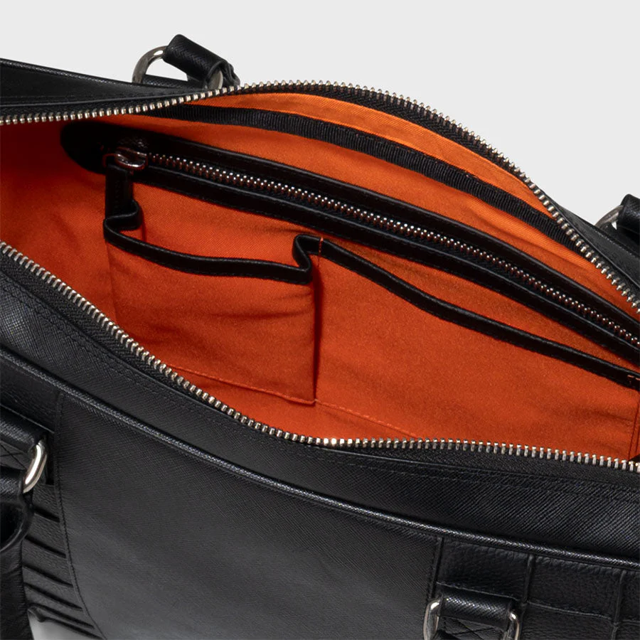 Dignity Briefcase Saffiano Black - Image 4
