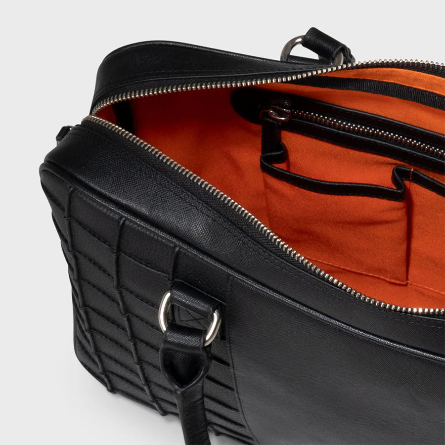 Dignity Briefcase Saffiano Black - Image 5