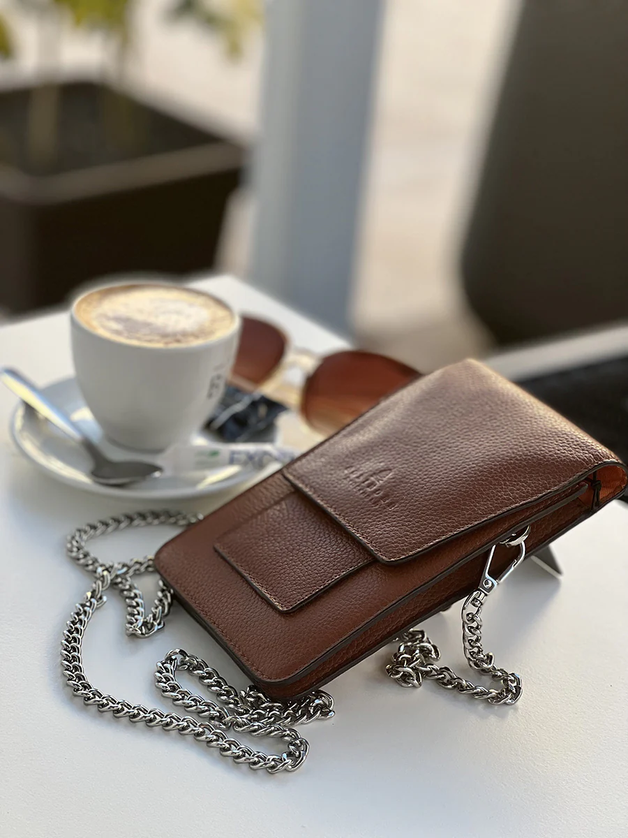 Phone Bag Cognac - Image 7