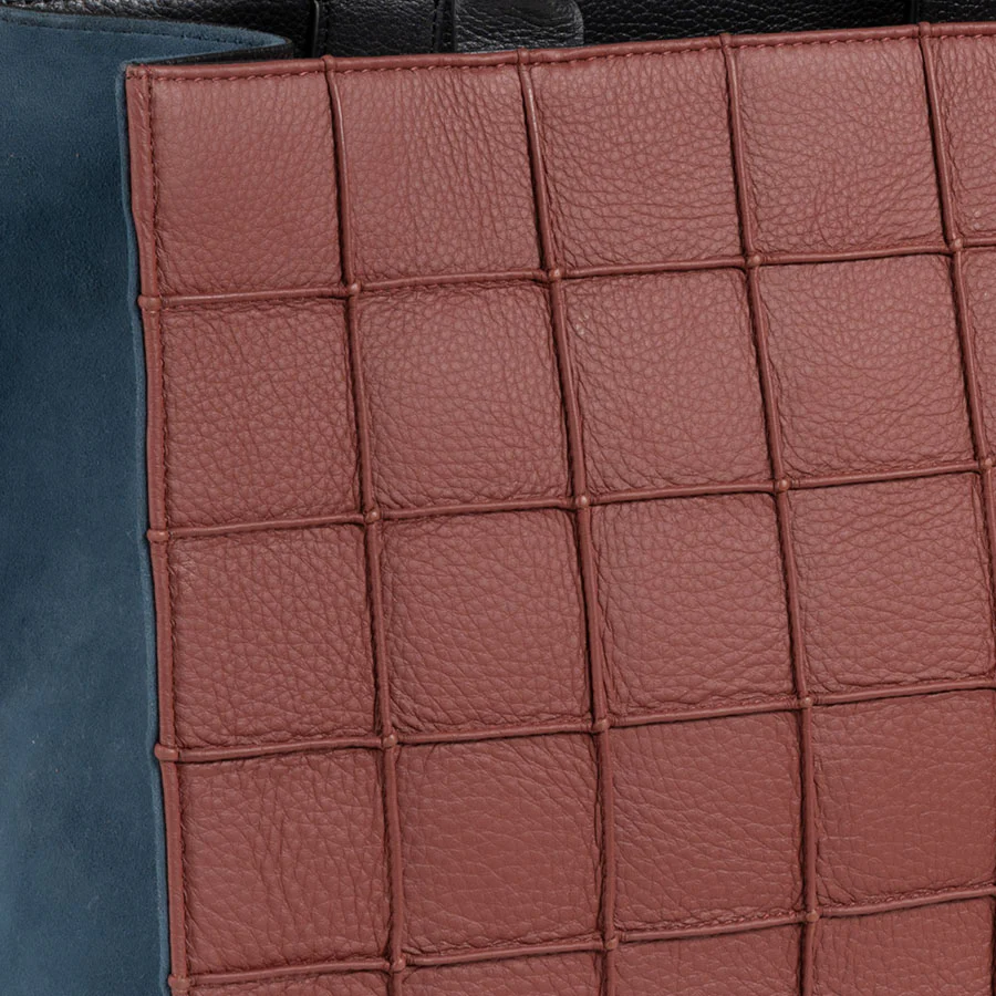 Sofia Mini Tote Multi Suede Brown - Image 3