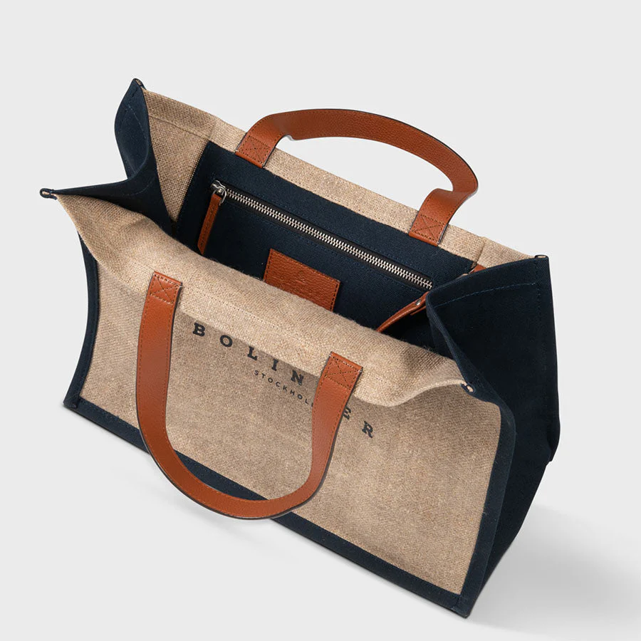 Soho Tote Hemp Blue - Image 2