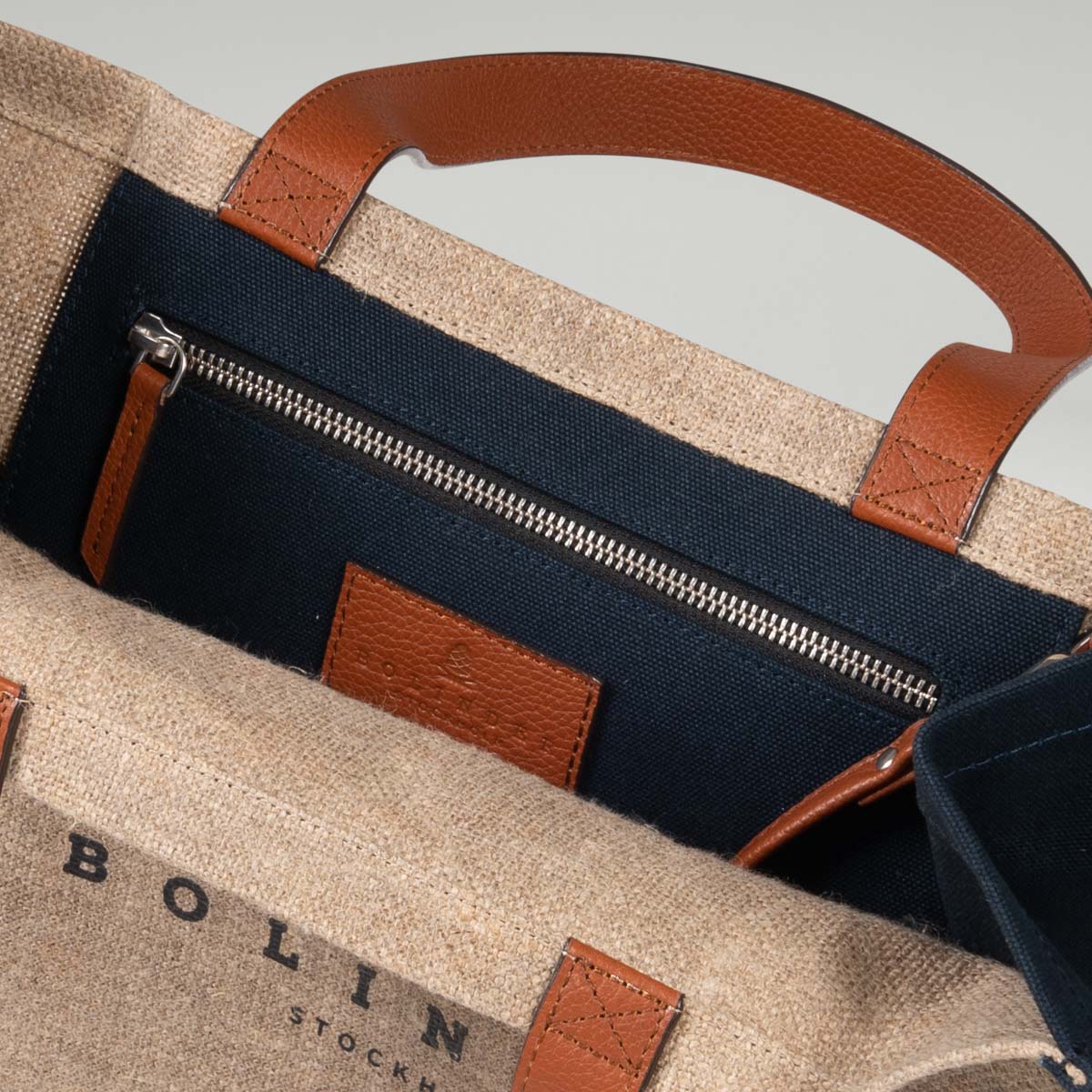 Soho Tote Hemp Blue - Image 4